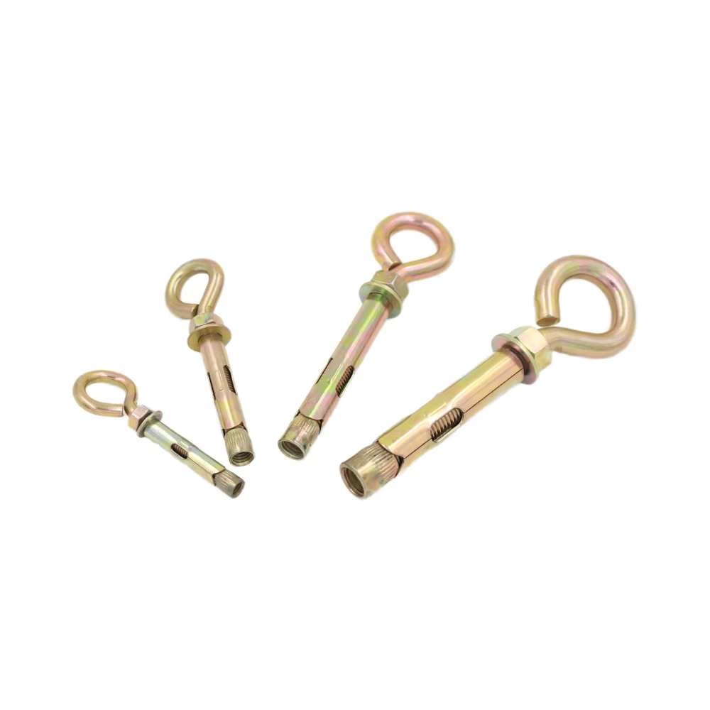 M6 M8 M10 M12 Yellow Zinc Plated O-Type Hook Bolt Sleeve Anchor Anchors Product Category
